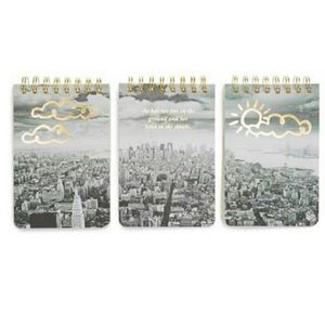 Kate Spade set of 3 small spiral notebooks